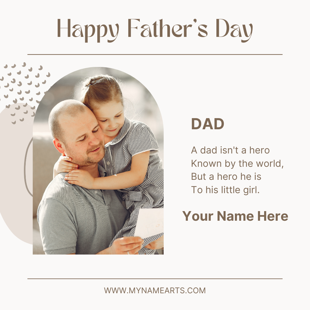 Best Dad Ever Father’s Day Photo Frame With Name