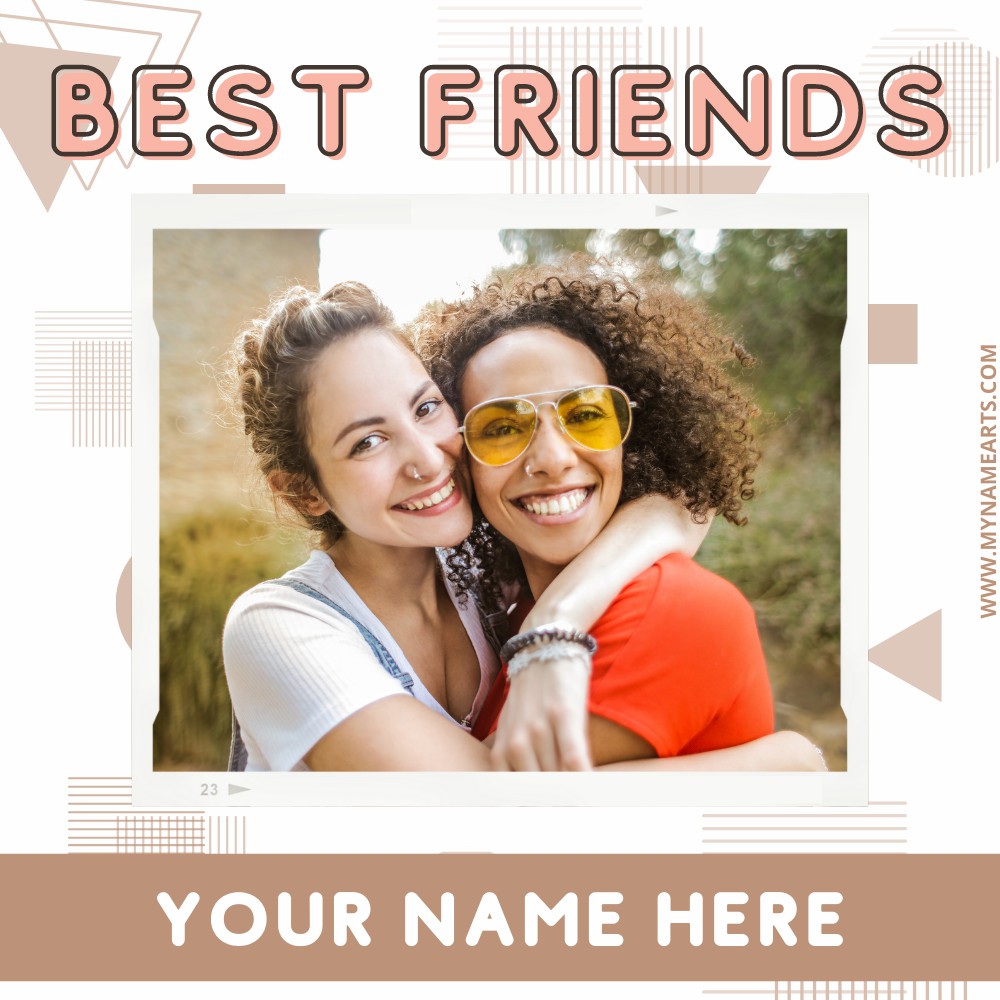 Best Friendship Special Photo Frame With Custom Name