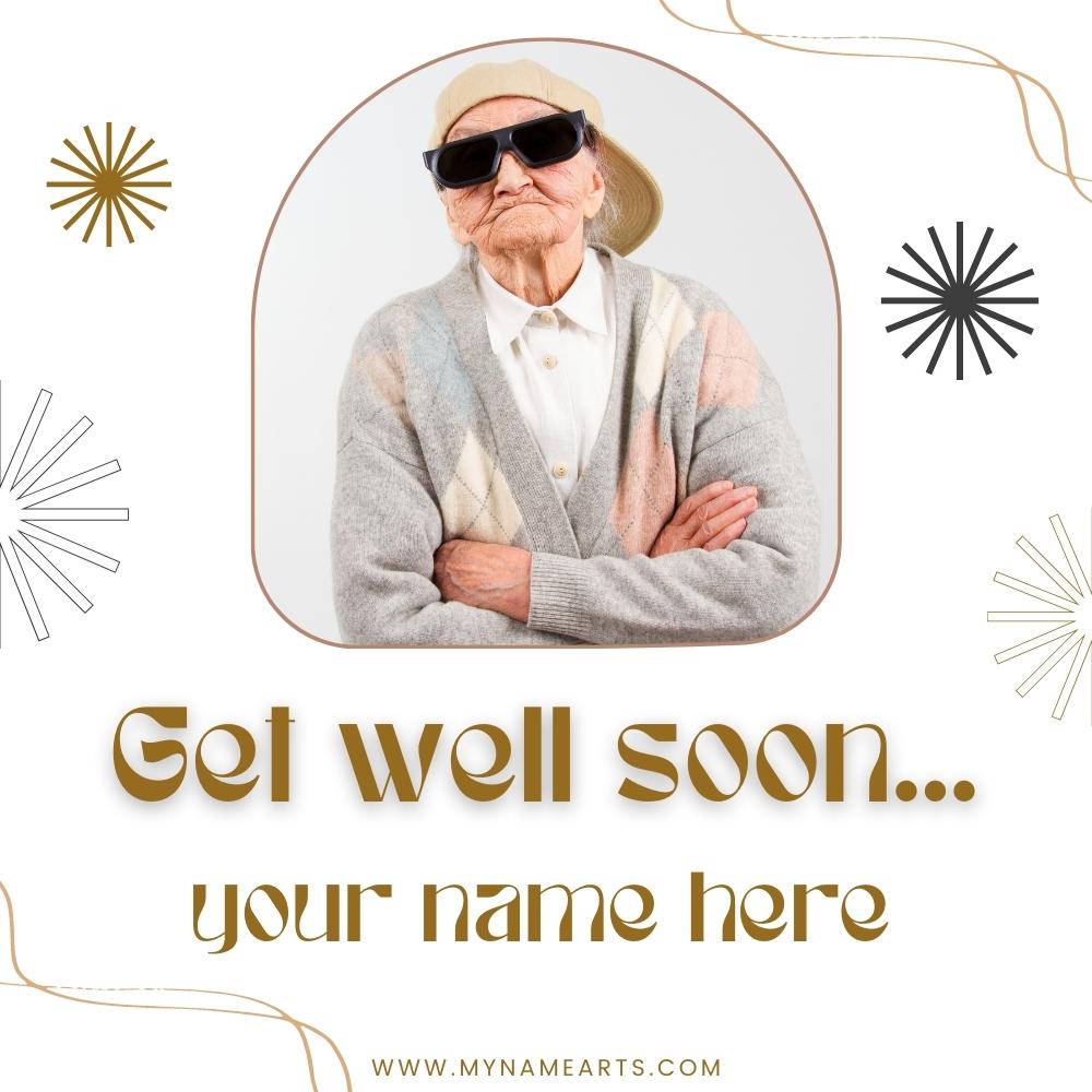 Get Well Soon E-Card With Patient Photo Frame