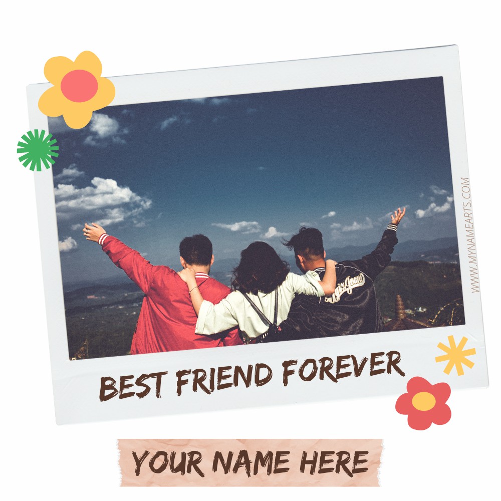 Friendship Day Special Photo Frame With Name