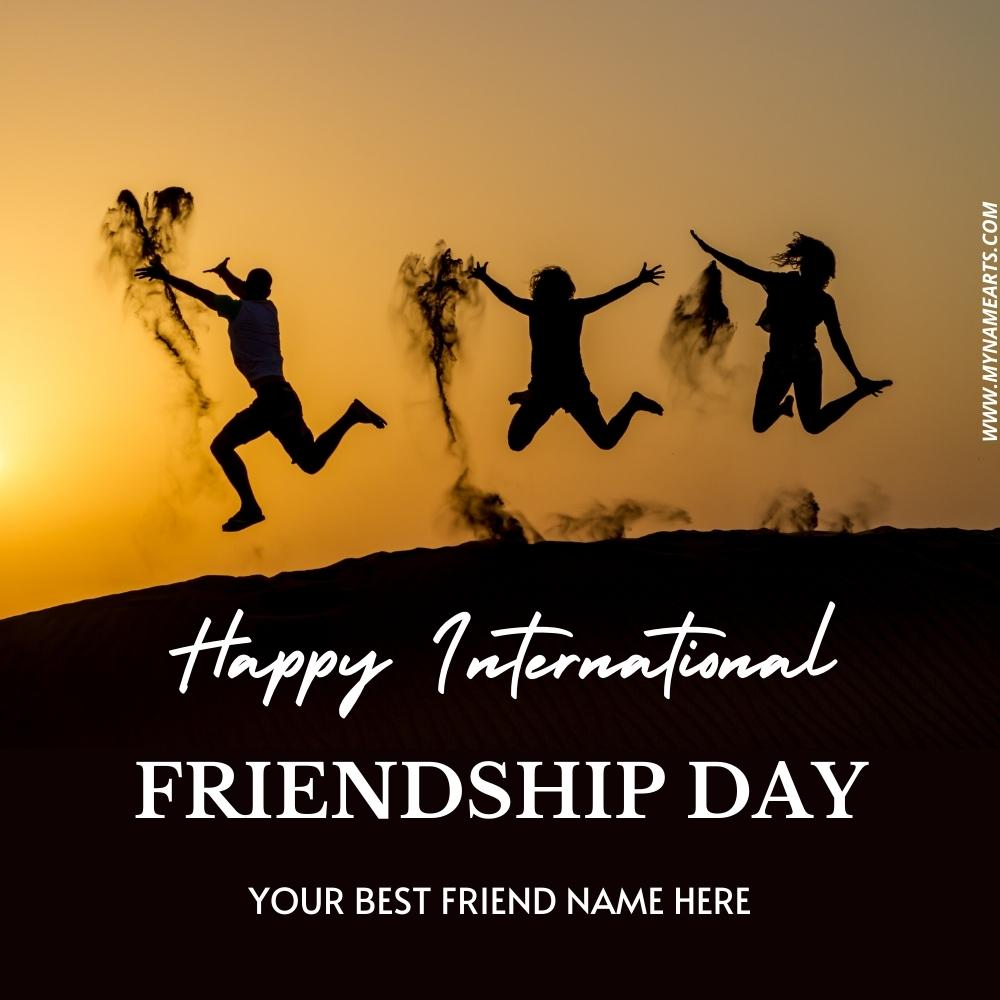 Happy International Friendship Day DP Pics With Name