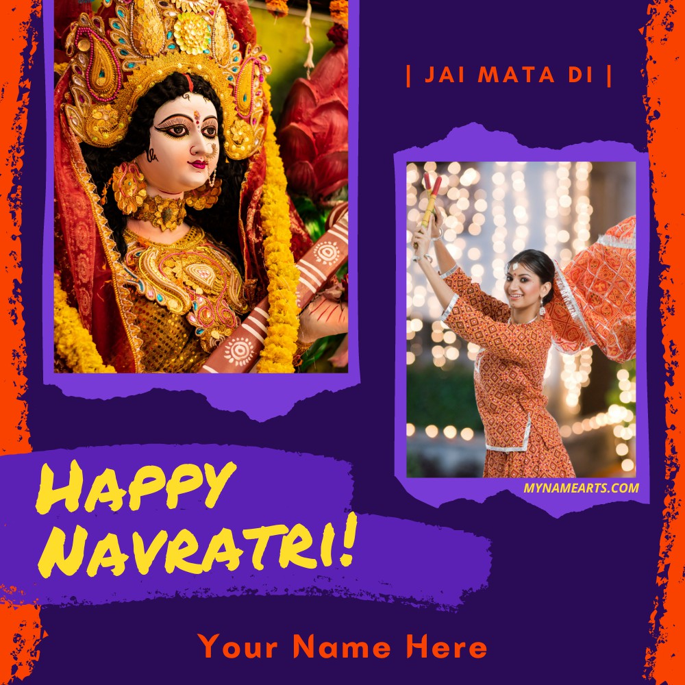 Create Navratri Photo Frame Online Free