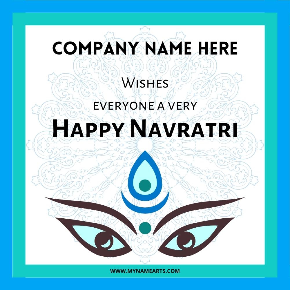 Navratri Festival Wishes Status Image With Name