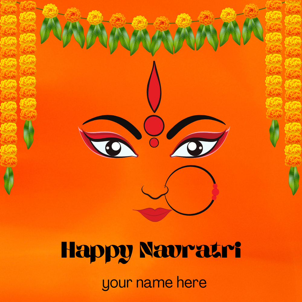 Happy Navratri 2022 Greeting With Company Name