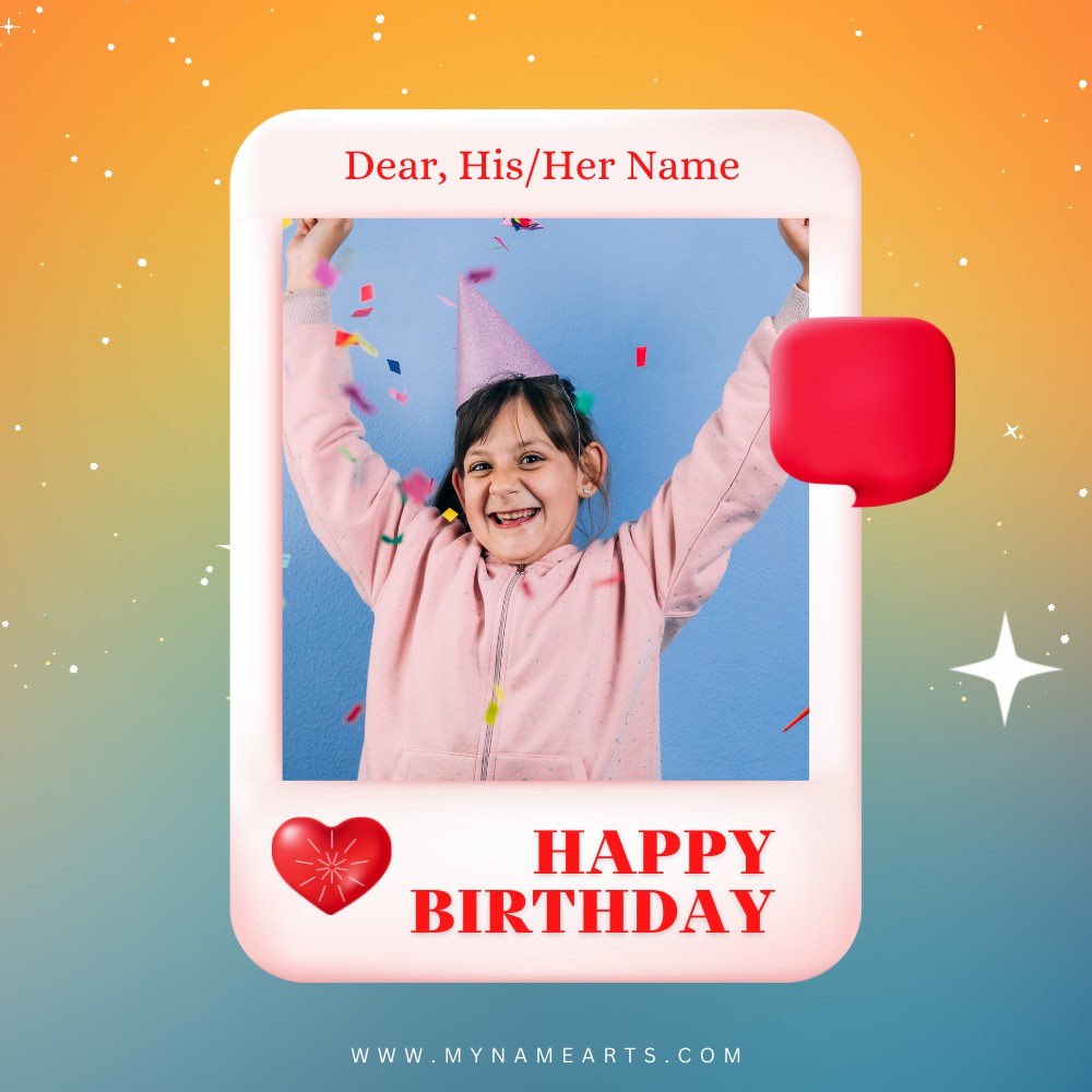 Create Birthday Photo Frame Online For Free