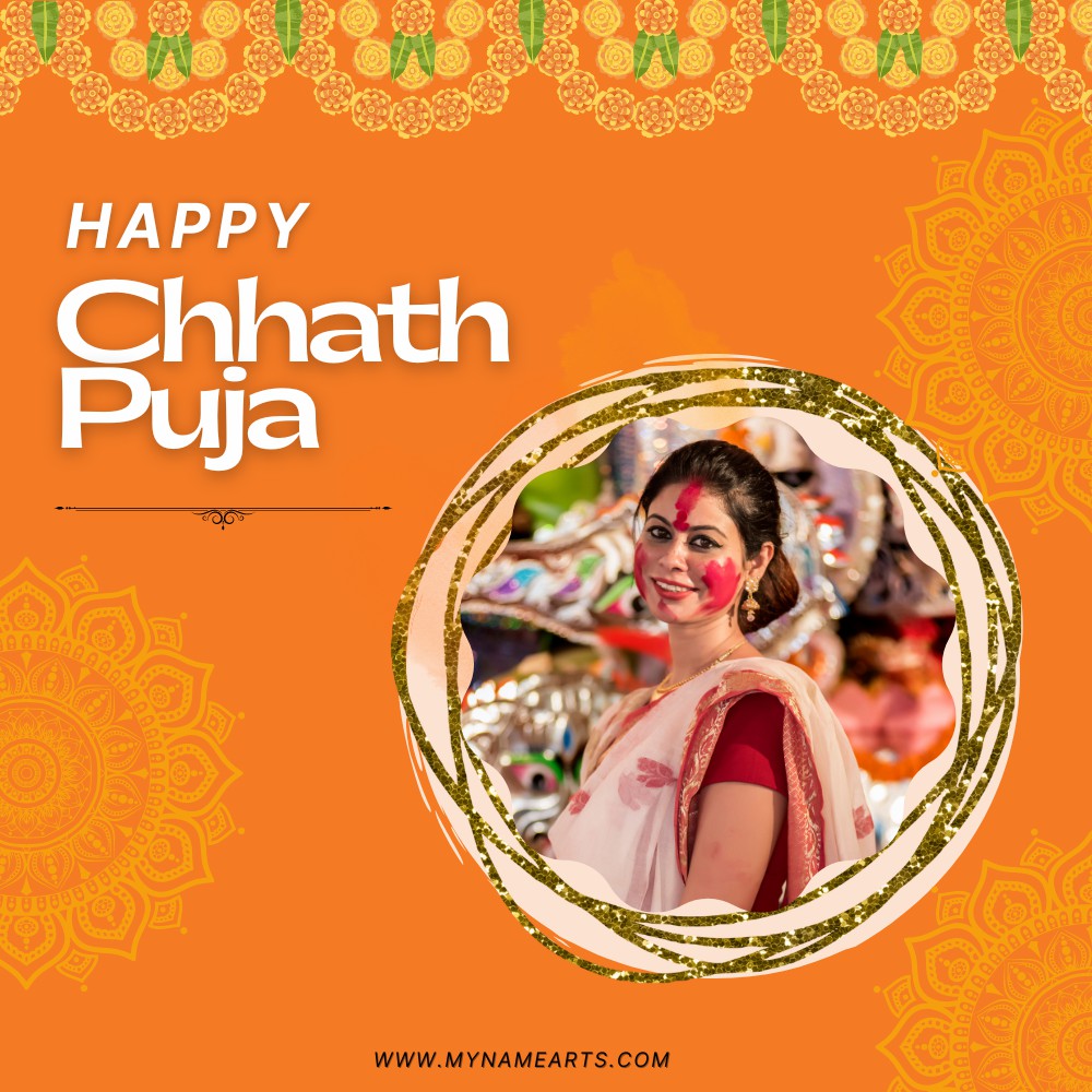 Create Chhath Puja 2022 Photo Frame Online Free