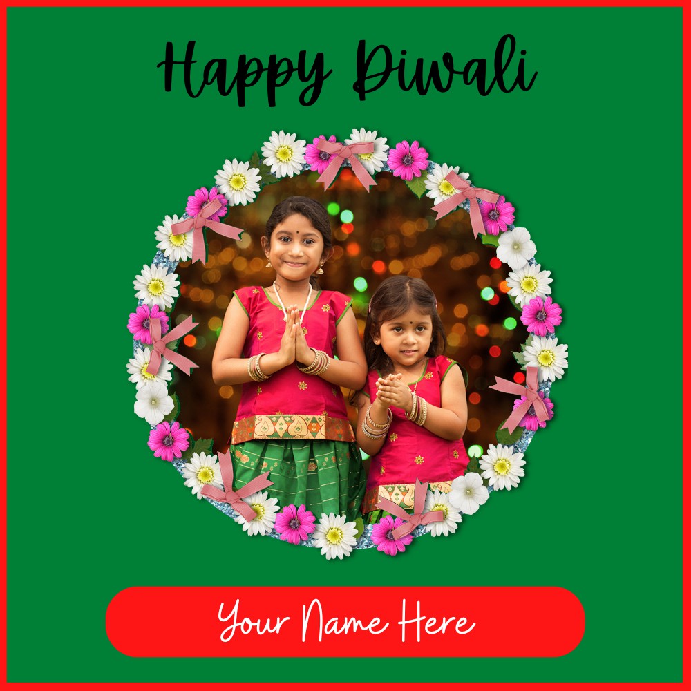 Happy Diwali 2022 Photo Frame With Name Edit