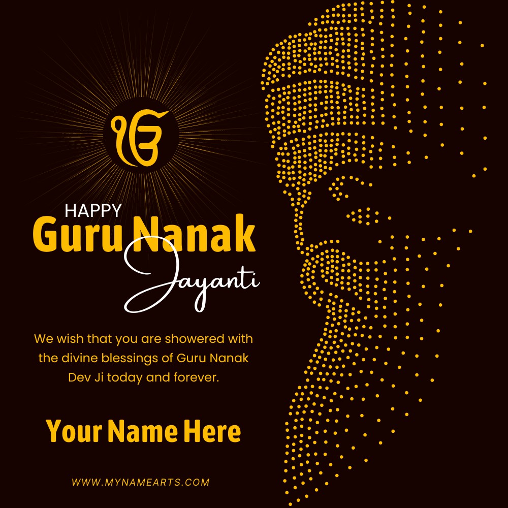 Happy Guru Nanak Jayanti 2022 Greeting With Name