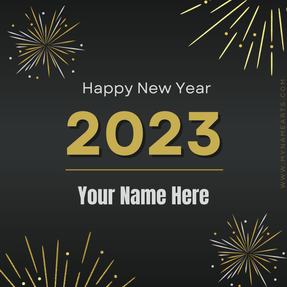 HNY 2023 Wishes Status Image With Name Edit