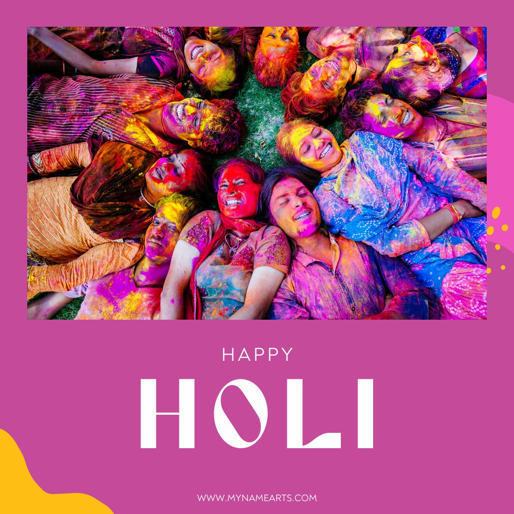 Create Happy Holi 2023 Photo Frame Online - MyNameArts
