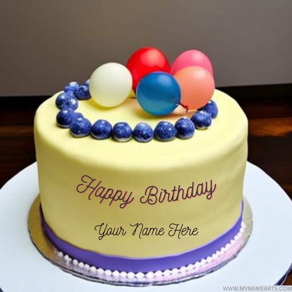 Create Elegant Name Birthday Cake Online