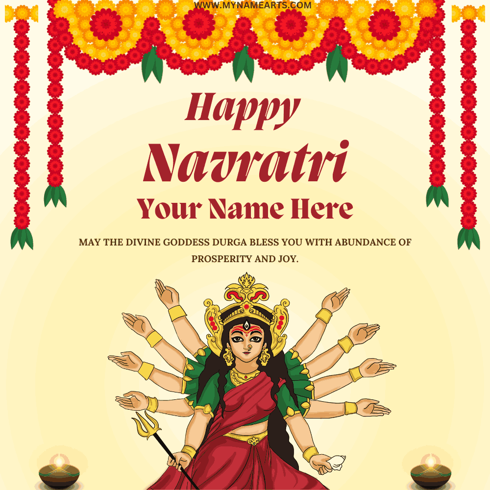 2024 Navratri Fastival Status Image With Your Name Online