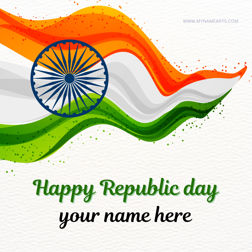 Happy Republic Day Wishes With Your Name – Free Online