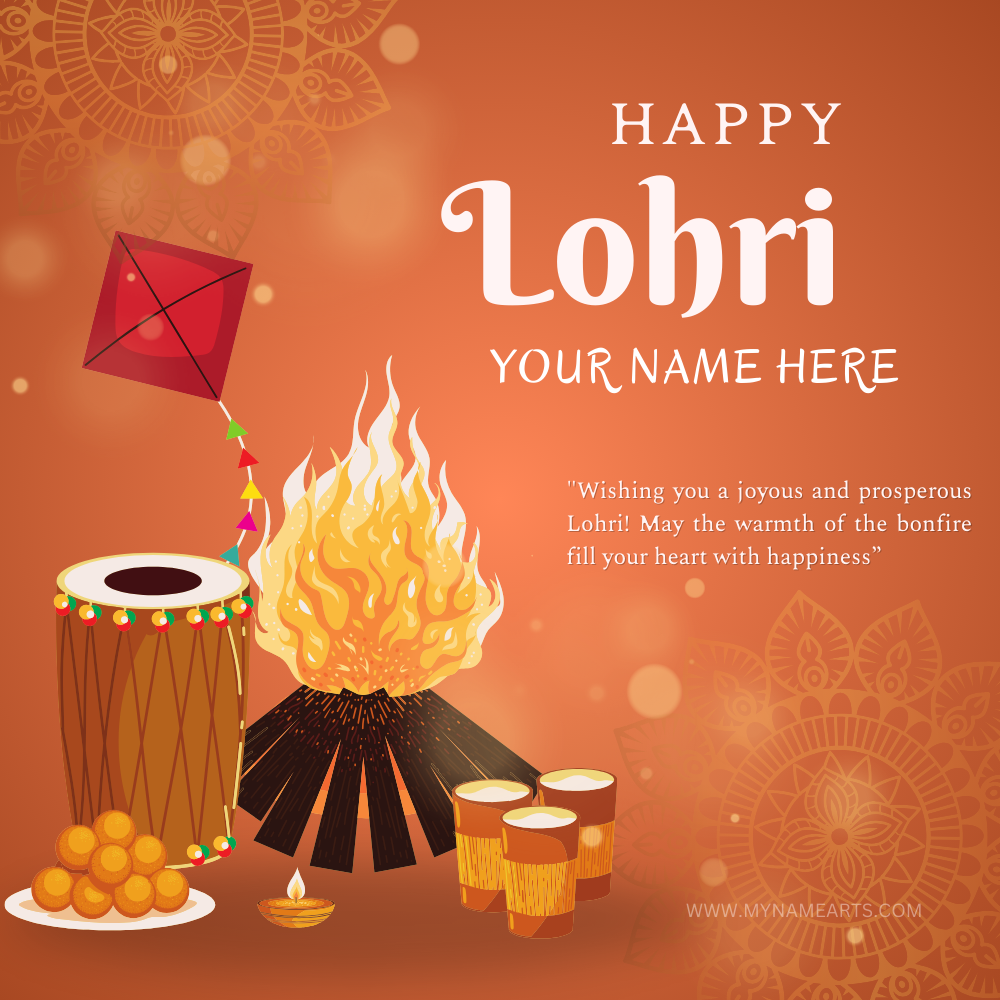 2025 Lohri Send Your Love With Latest Greeting Card