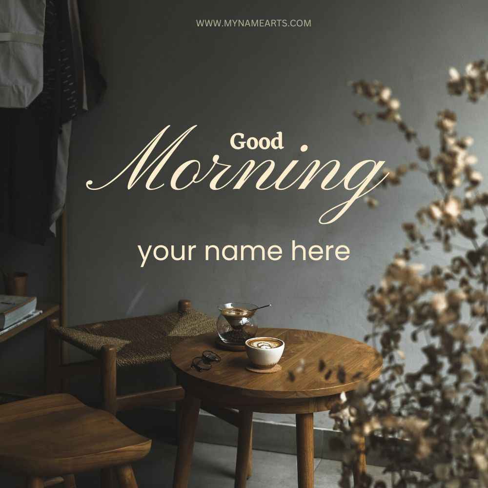 Good Morning Card with Your Name – Free Online Wishes