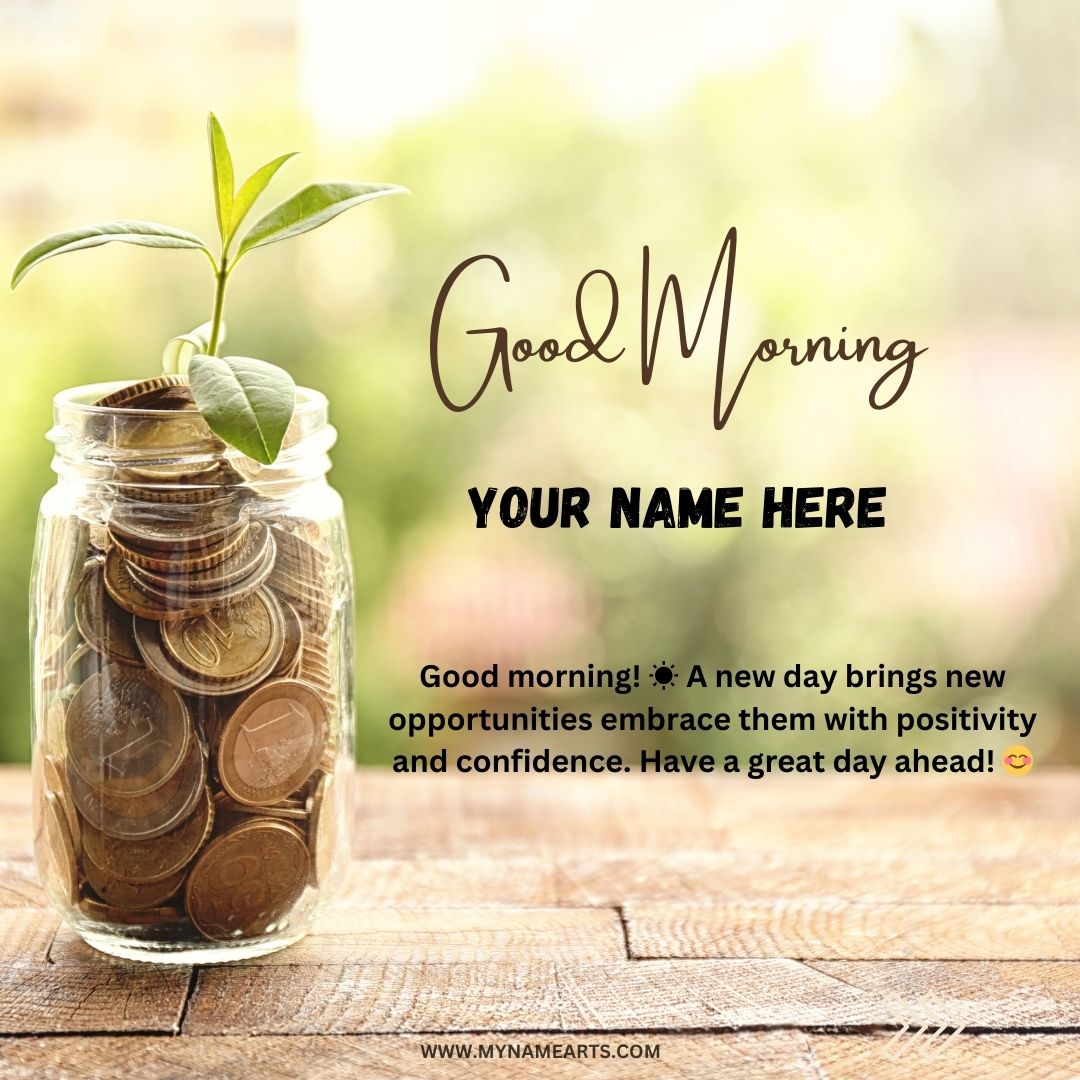 Good Morning Wishes with Your Name Free Custom Greetings