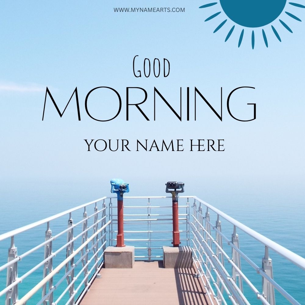 Good Morning Wishes with Your Name Free Online Card
