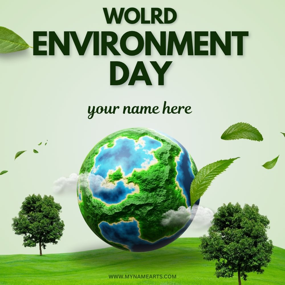 World Environment Day Card with Name Free Download