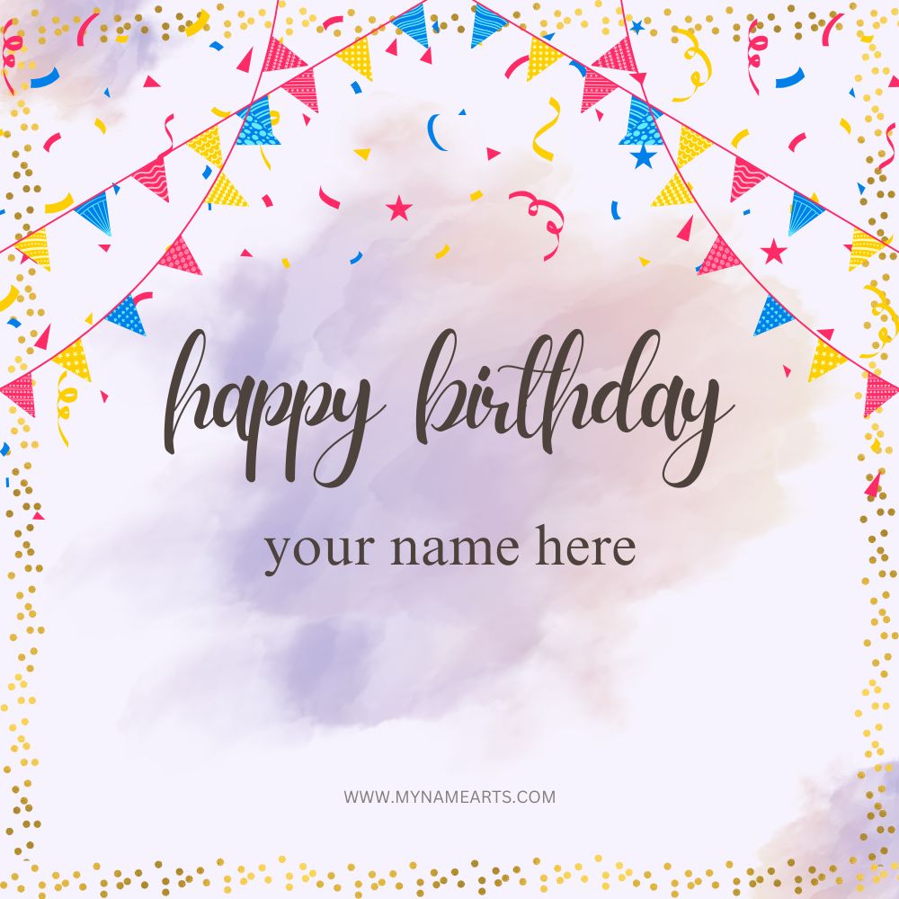 happy birthday card with name free online download