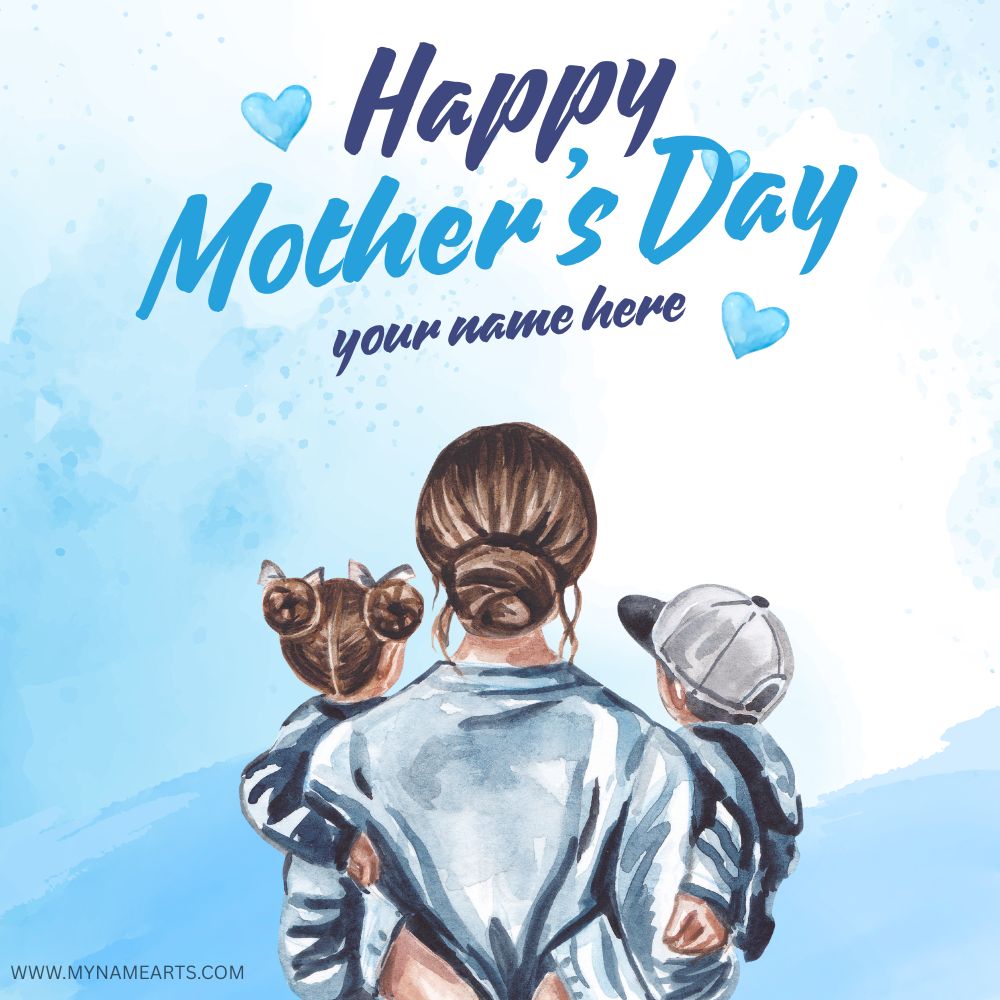happy Mother’s Day card with name free online download