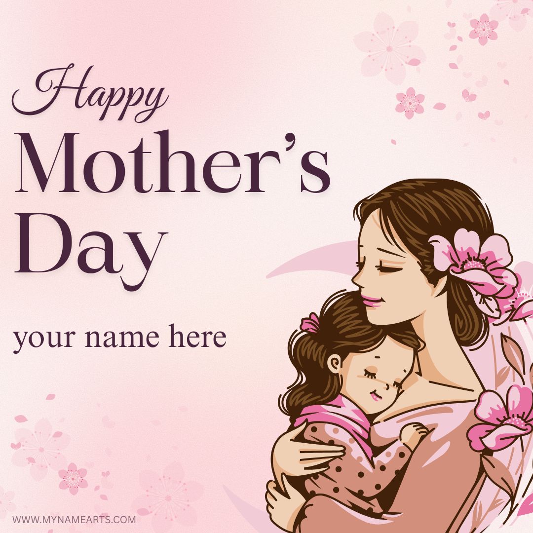 Happy mother’s day card with name free online download