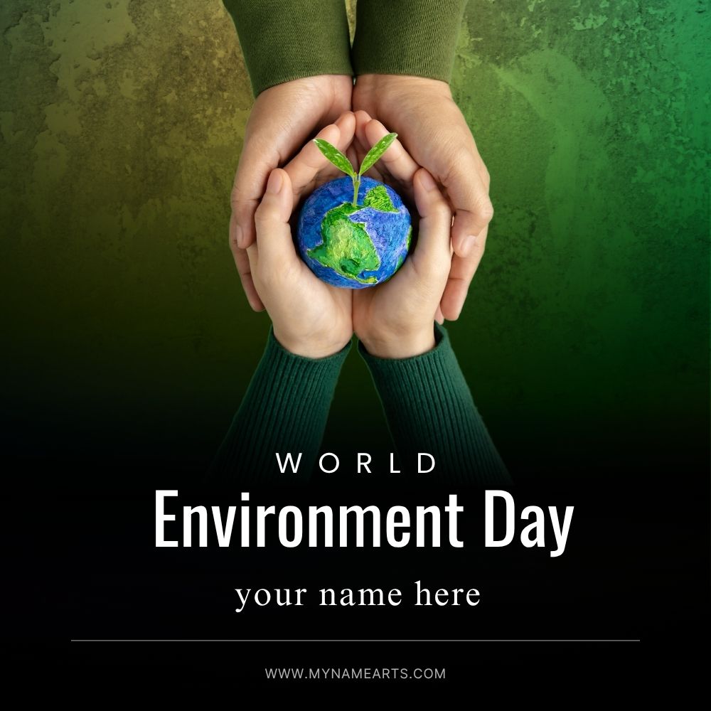 World Environment Day Card with Name Free Online