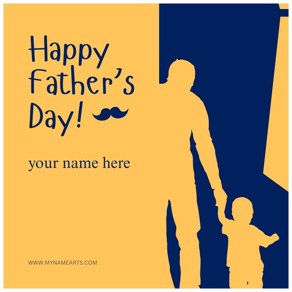 Father’s Day Card with Name Free Online Download