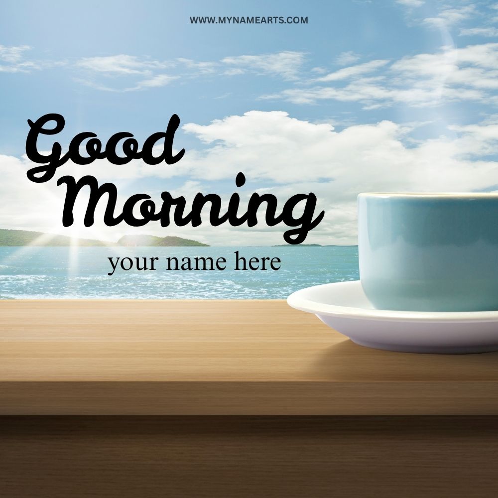 Good Morning Card with Name Free Online Download