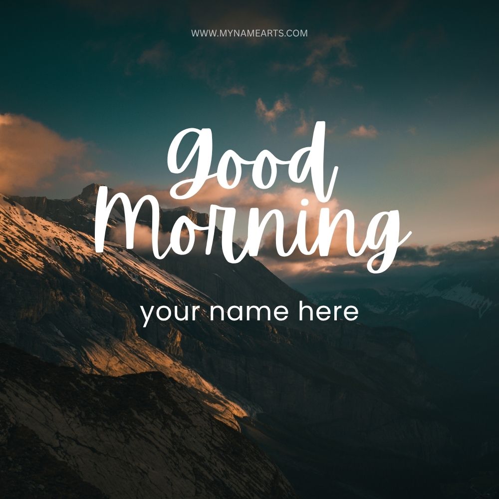 Good Evening Card with Name Free Online Download