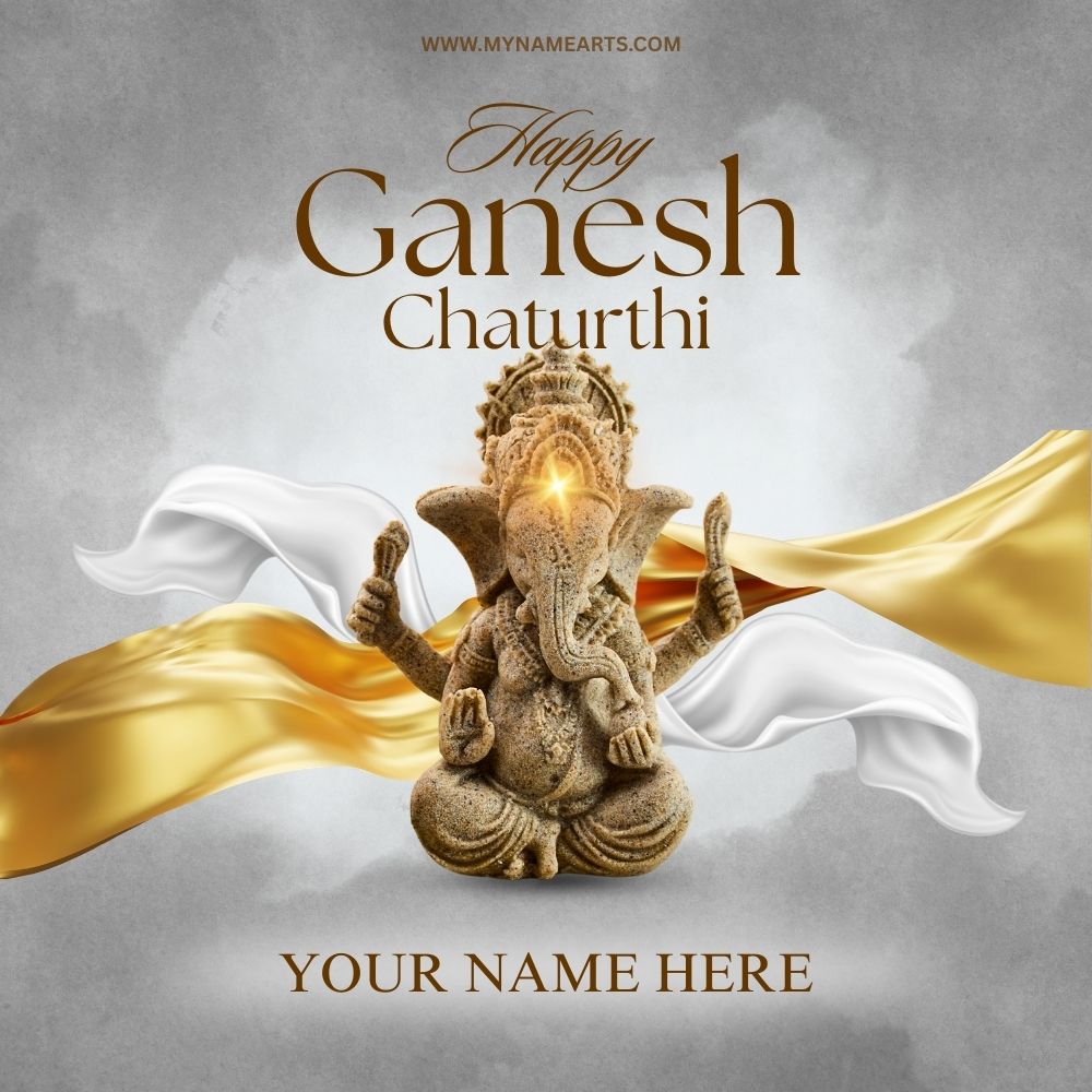Ganesh Chaturthi Card Online – Create Wishes with Name