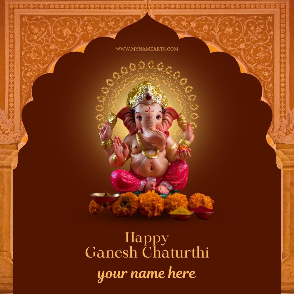 Ganesh Chaturthi Card – Create Ganpati Wishes with Name