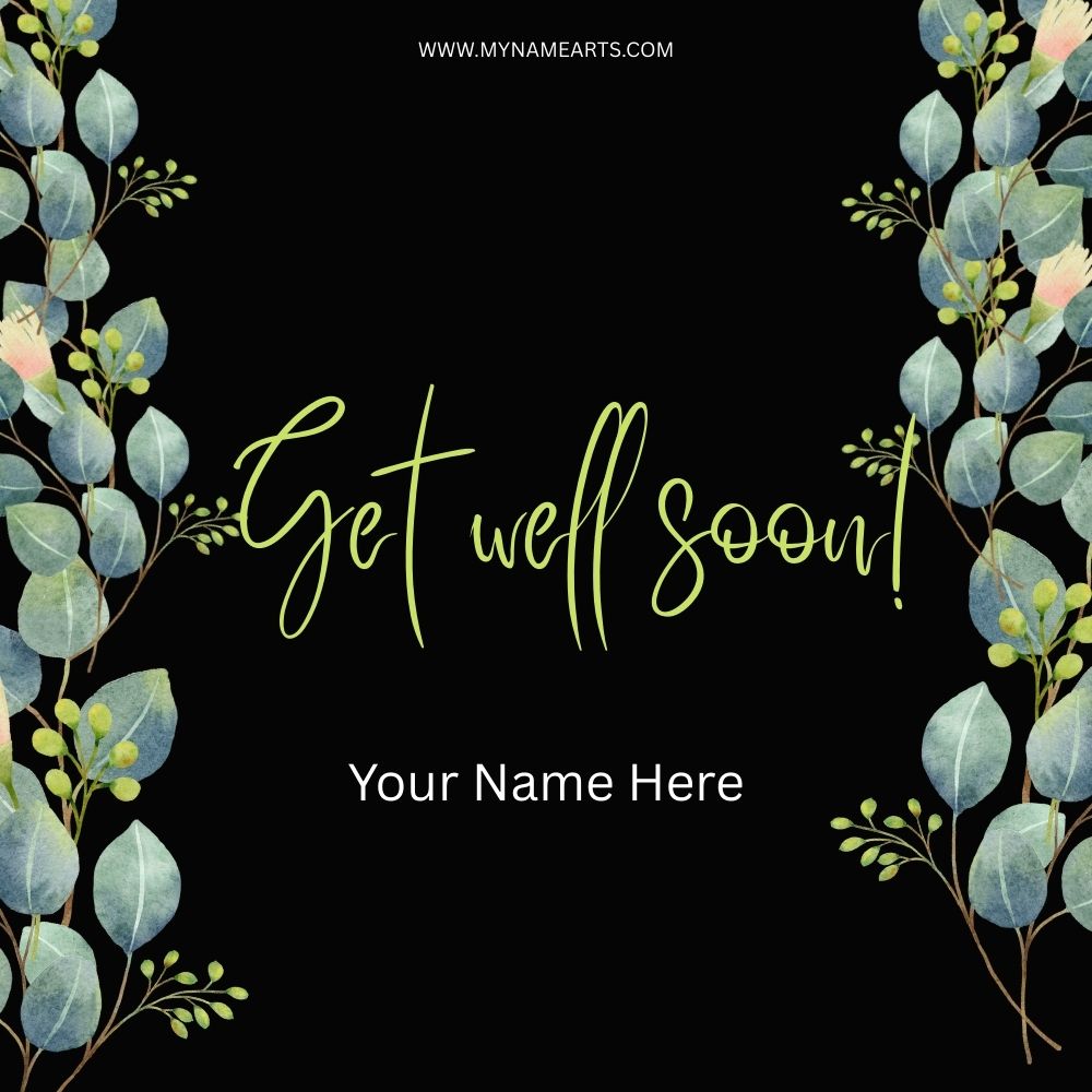 Get Well Soon Card – Personalized Wishes with Name & Photo