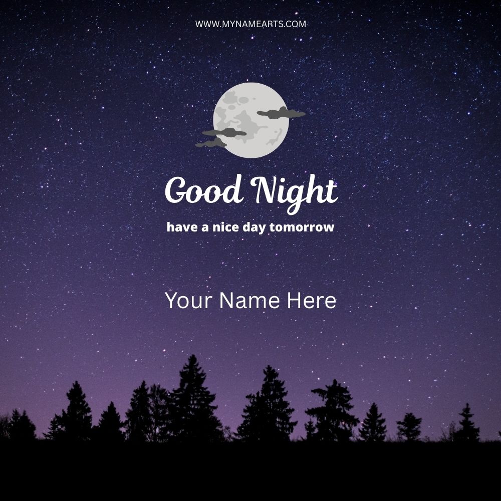 Good Night Card – Personalized Good Night Wishes Online