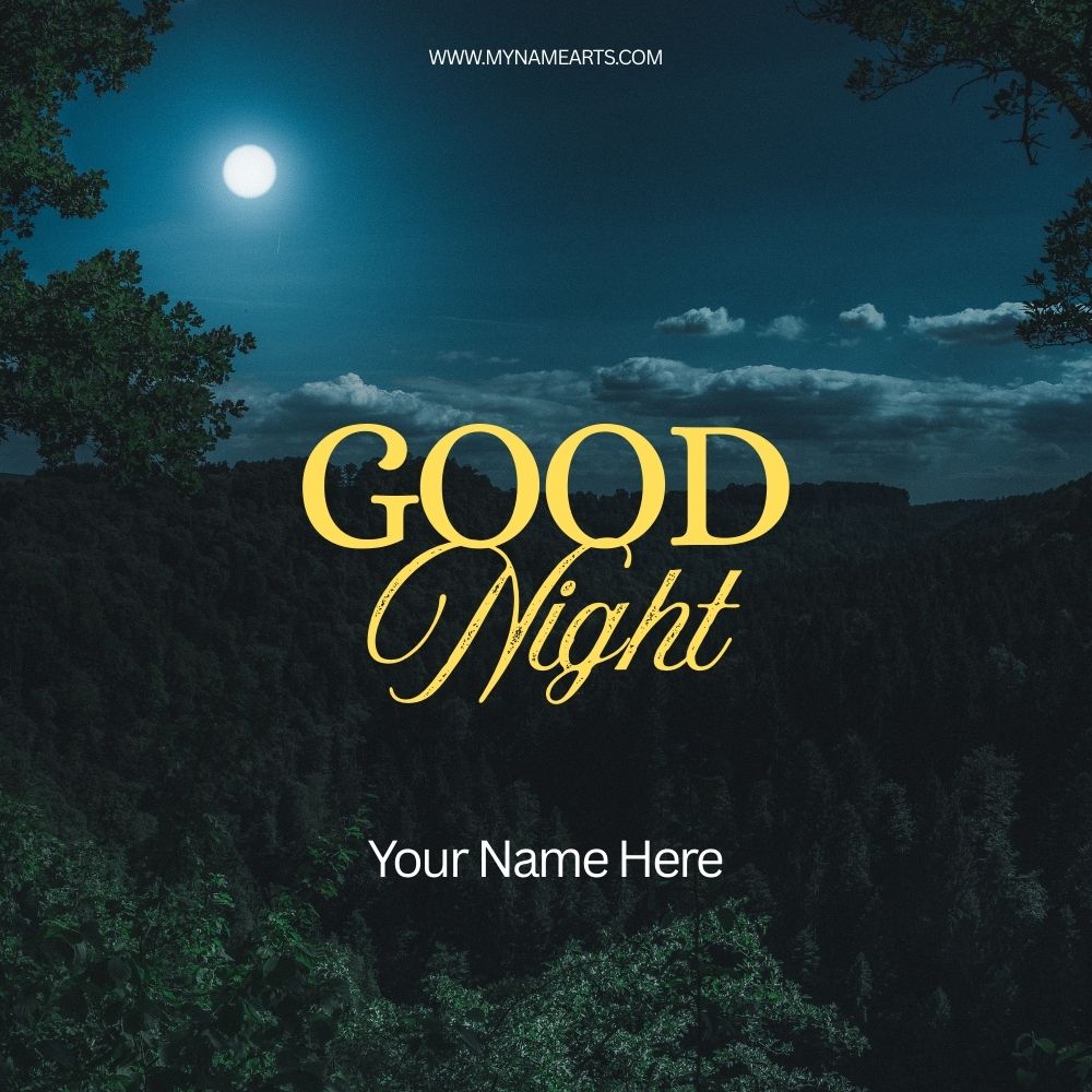 Good Night Card – Personalize Sweet Dreams with Name & Photo