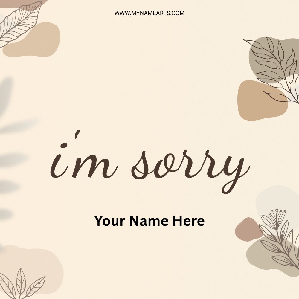 Sorry Card – Personalized Apology Greeting Cards Online