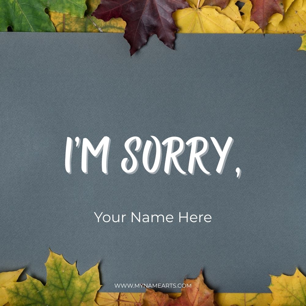 Sorry Card – Create Personalized Apology Greeting Cards