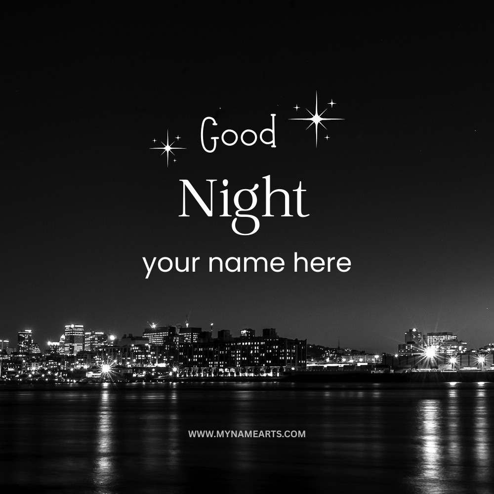 Good Night Card Free – Personalized Wishes with Name