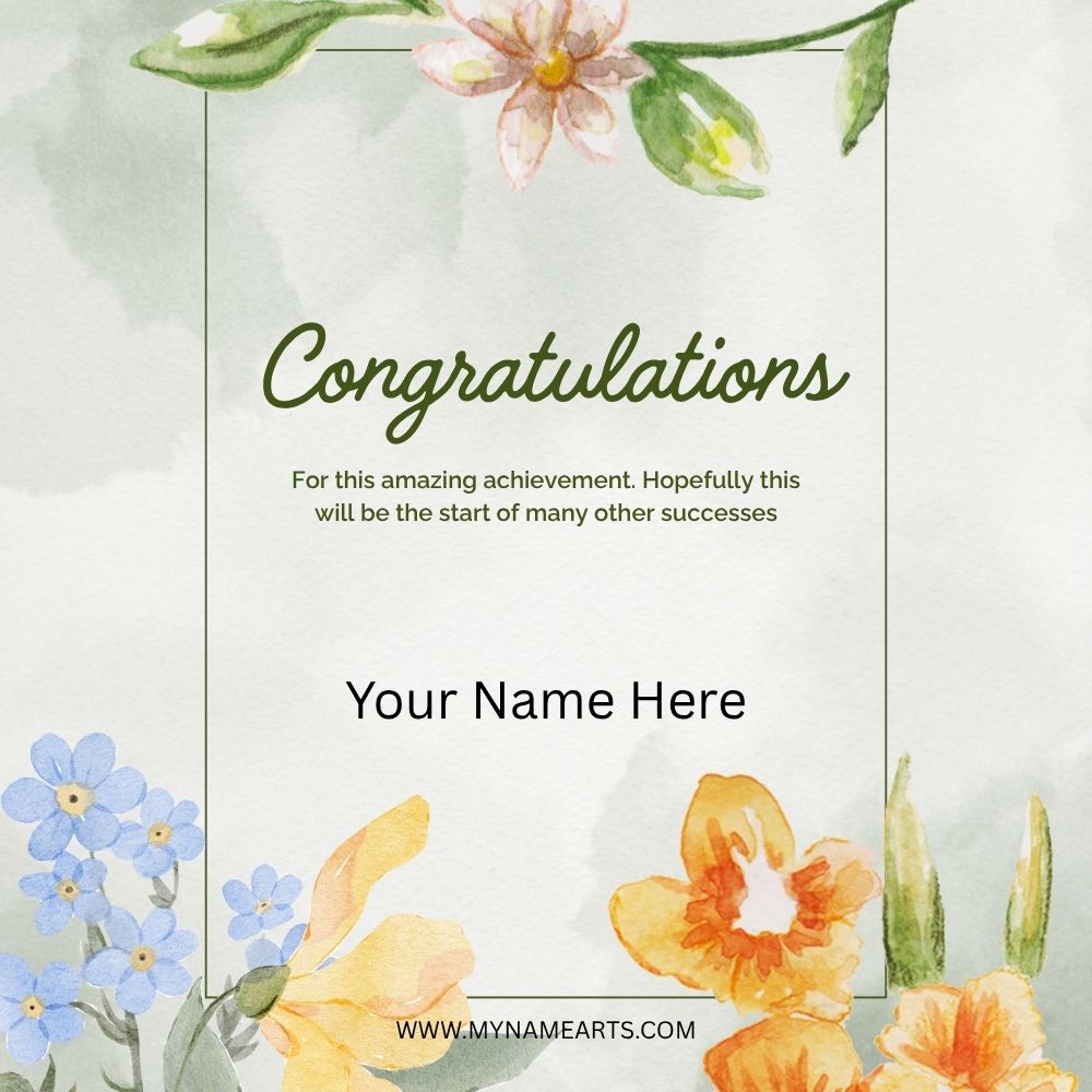 Congratulation Card – Create Personalized Greeting Online