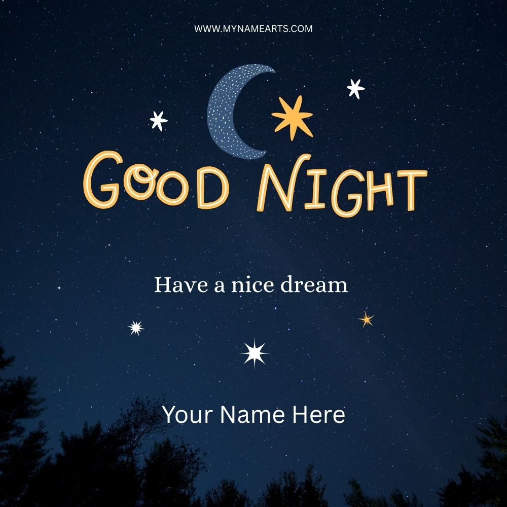 Good Night Card – Personalized Good Night Wishes Online