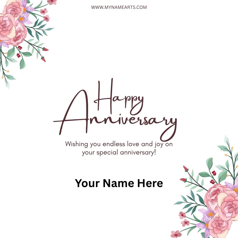 Happy Anniversary Image Card – Create Personalized Wishes