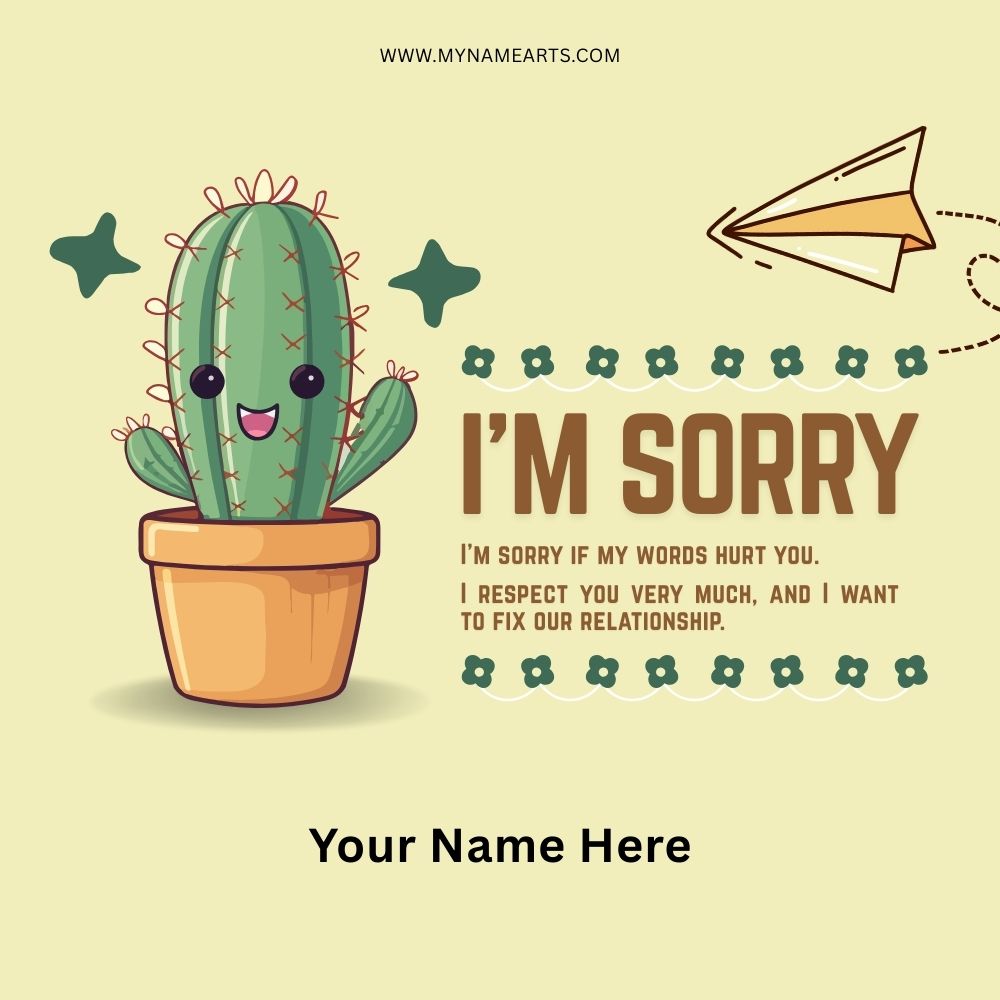I’m Sorry Card – Personalized Apology Greeting Card Online
