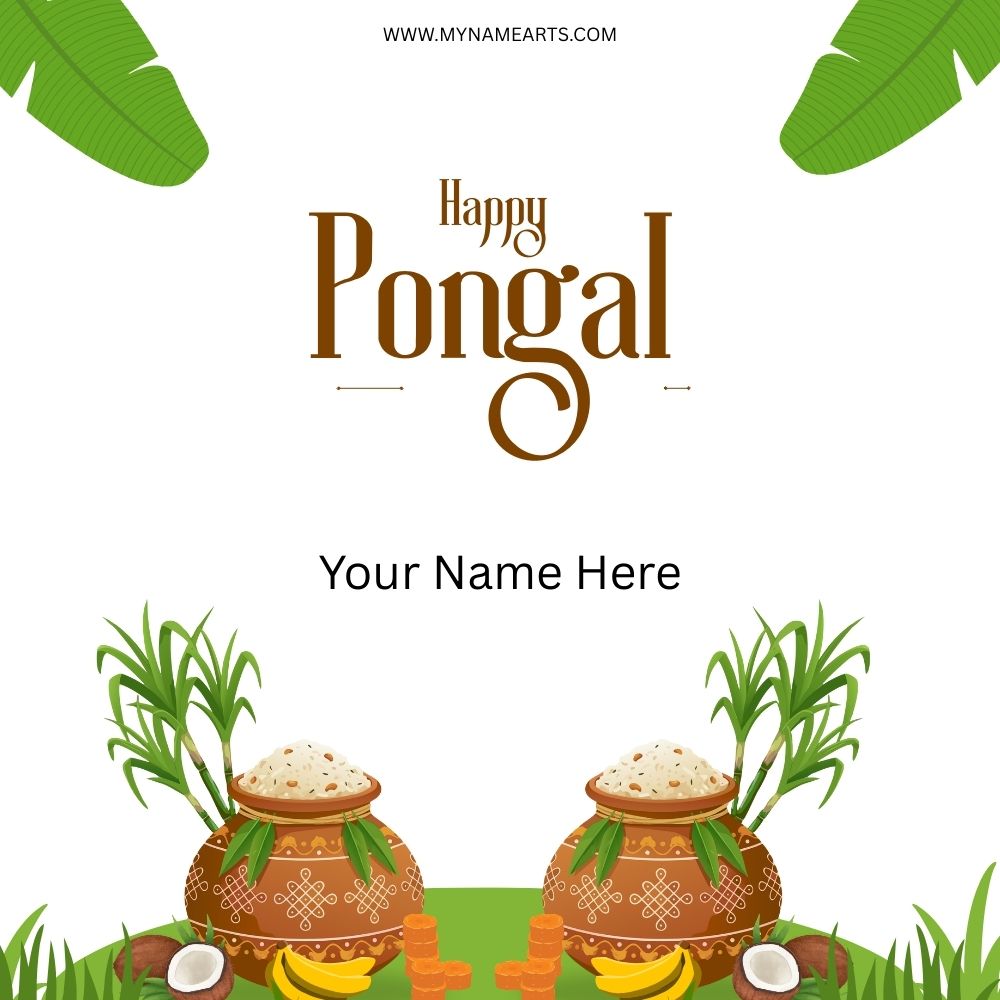 Happy Pongal Wish Card Online – Create Festive Greetings