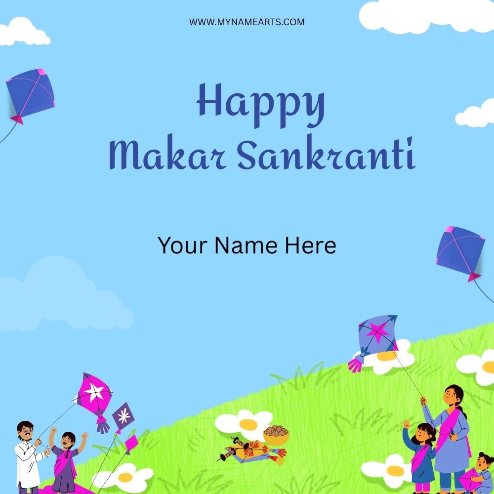 Happy Makar Sankranti Card – Create Festive Greetings